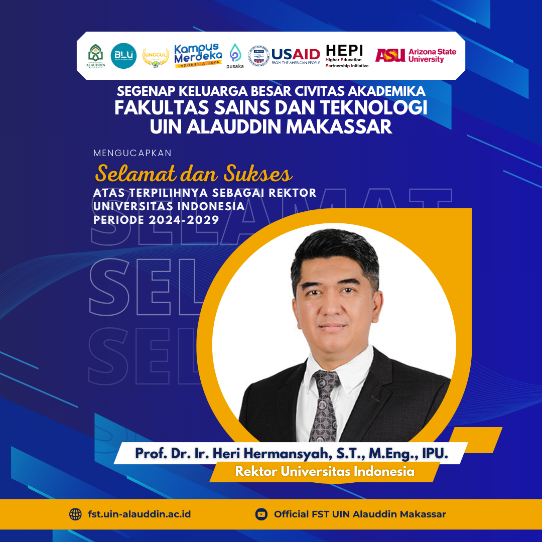 Selamat dan Sukses atas terpilinya sebagai rektor UI periode 2024-2029