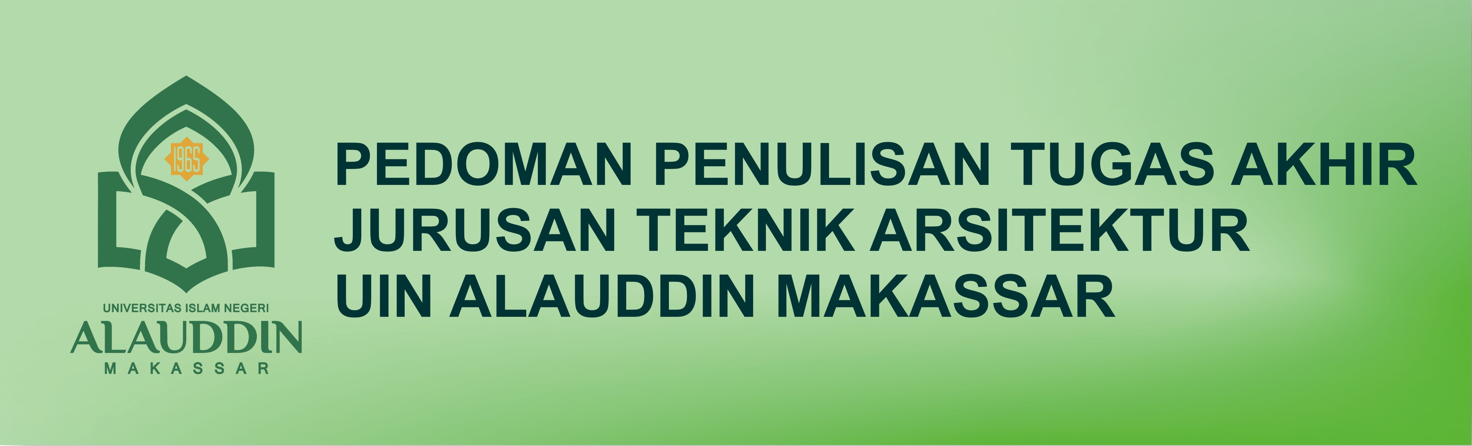 PEDOMAN PENULISAN TUGAS AKHIR