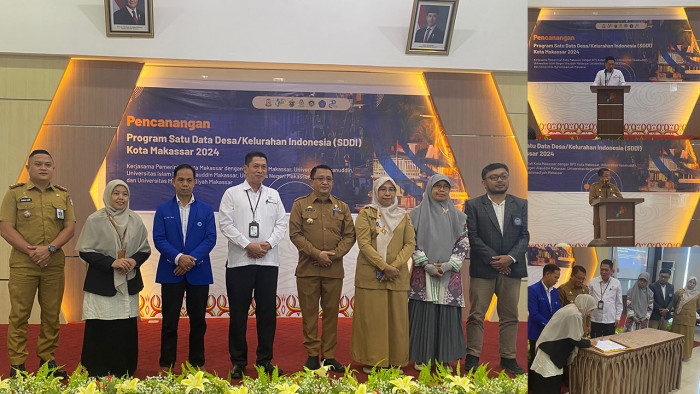 Pimpinan FST Menghadiri Acara Pencanangan Satu Data Desa/Kelurahan Indonesia (SDDI) dan Program Kelurahan Cinta Statistik di Kota Makassar
