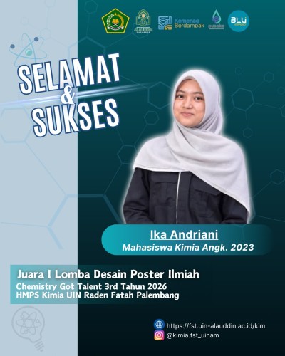 Angkat Potensi Cangkang Kerang Kepah, Mahasiswa Kimia FST UIN Alauddin Makassar Raih Juara I Chemistry Got Talent 2026